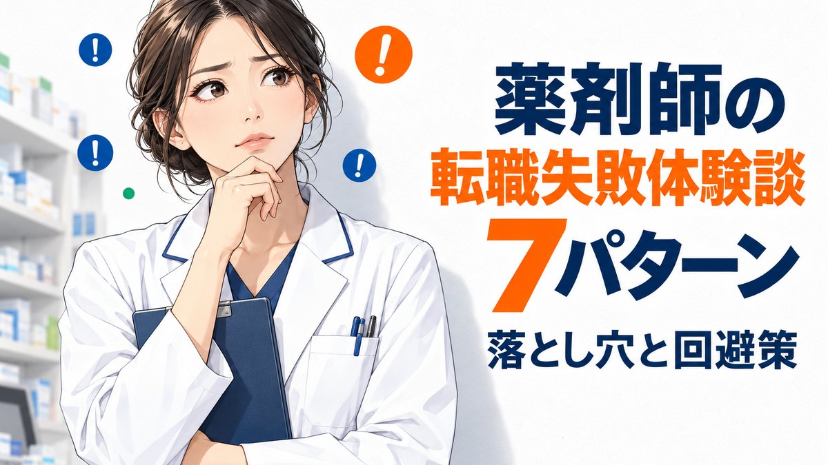 薬剤師の転職失敗体験談7パターン|現役が見てきた落とし穴と回避策